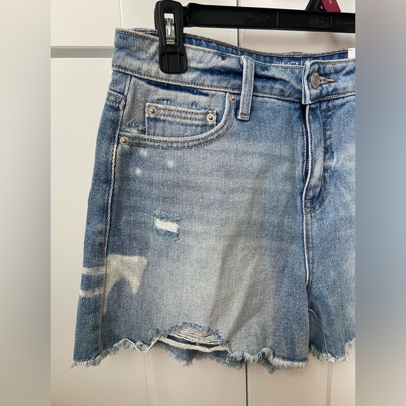 High Rise Denim Shorts - Picture 1 of 3